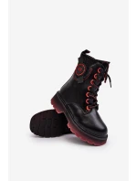 Dětské zateplené Traperky Botky černé Askya