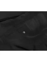 Černá oboustranná dámská zimní bunda (2M-21508)