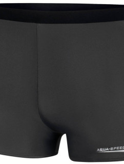 AQUA SPEED Plavecké šortky Jason Grey/Black/Green Pattern 138