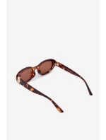 Dámské sluneční brýle s perlami Hnědé