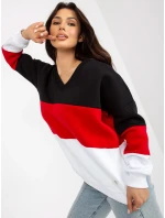 Mikina RV BL 8377.89 černá a červená Mikina RV BL 8377.89 černá a červená