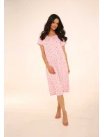 Dlouhá dámská noční košile s krátkými rukávy 441 JULIETTE Dlouhá dámská noční košile s krátkými rukávy 441 JULIETTE