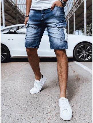FashionStreet pánské modré džínové šortky SX2162