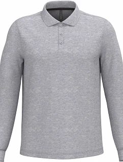 Kariban K 243 Pánské piqué polo s dlouhým rukávem 20.K243 oxford grey