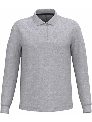 Kariban K 243 Pánské piqué polo s dlouhým rukávem 20.K243 oxford grey Kariban K 243 Pánské piqué polo s dlouhým rukávem 20.K243 oxford grey