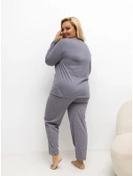 Pyžamo DU PI FP 505.05P tmavě šedé