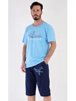 Pánské pyžamo bermudy Letadlo Pánské pyžamo bermudy Letadlo