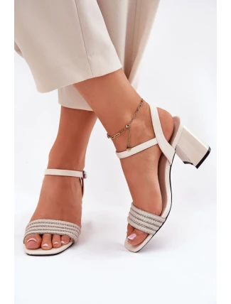 Sandály na podpatku model 213018 Step in style Sandály na podpatku model 213018 Step in style