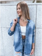 Dámská džínová košile AMERICANA modrá FashionStreet DY0348