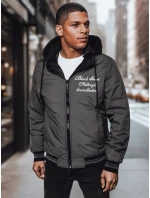 Pánská oboustranná bunda s kapucí černá FashionStreet TX4951