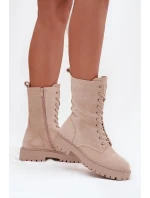 Dámské workery zateplené béžové Marvielle