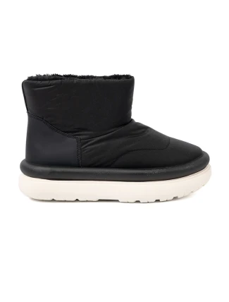 Originální dámské  sněhule černé platforma