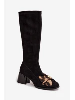 Kozačky na podpatku  model 220214 Step in style