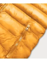 Krátká žlutá dámská prošívaná vesta (23077-333) Krátká žlutá dámská prošívaná vesta (23077-333)