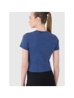 Dámské žebrované tričko 4F 4FRSS25TTSHF2696-31S