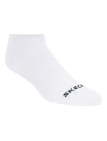Skechers, 3 ks, unisex, bez froté, neviditelné ponožky S114041-100, bílé, velikosti 39–42