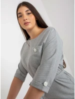 Dámské šaty LK SK 507724 šedé Dámské šaty LK SK 507724 šedé