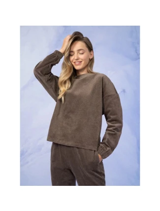 Dámská manšestrová mikina s kapucí OUTHORN OTHAW22TSWSF076-80S Dámská manšestrová mikina s kapucí OUTHORN OTHAW22TSWSF076-80S