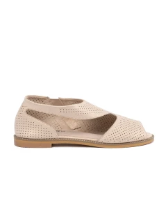 Trendy dámské zlaté  sandály na plochém podpatku