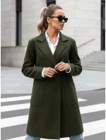 Dámský oversize dlouhý olivový kabát LINNORE FashionStreet NY0704 Dámský oversize dlouhý olivový kabát LINNORE FashionStreet NY0704