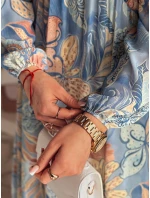 LILOVIE květinové maxi šaty jedné velikosti světle modré FashionStreet EY2570