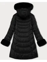 Černá dámská prošívaná bunda J Style (11Z8092)