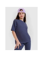 Dívčí tričko oversize s potiskem 4F 4FJWSS25TTSHF1853-22S