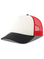 Atlantis Headwear Rapper-S 5 panelová Trucker kšiltovka 33.0262 white/red/black Atlantis Headwear Rapper-S 5 panelová Trucker kšiltovka 33.0262 white/red/black