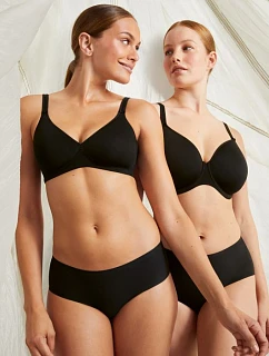 Selma Pure podprsenka s kosticí košíčky se spacer-výztuží 5237 black - RosaFaia