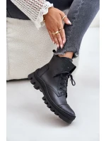 Zazoo 2831 Dámské Botky Z Přírodní Kůže Černé