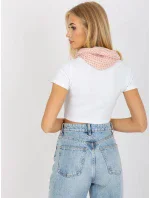 Dámská tunelová šála AT CH BF48181 světle růžová Dámská tunelová šála AT CH BF48181 světle růžová