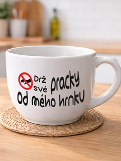 DRŽ SVÉ PRACKY OD MÉHO HRNKU - MEGA XXL keramický hrnek 1000 ml
