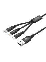 UNITEK USB 3V1NABÍJECÍ KABEL (C,LIGHTNING,MUSB)