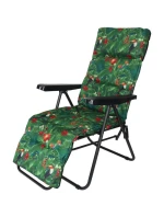 Zahradní křeslo s podnožkou 57x83x106CM FLOWER