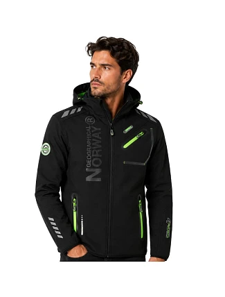 Pánská softshellová bunda Geographical Norway ROYAUTE MEN ASS A BS2 056 (WT1804H/GN-BLACK / GREEN) Pánská softshellová bunda Geographical Norway ROYAUTE MEN ASS A BS2 056 (WT1804H/GN-BLACK / GREEN)