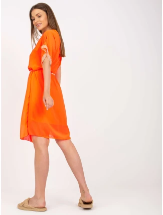 Šaty DHJ SK 1508.12 fluo oranžová Šaty DHJ SK 1508.12 fluo oranžová