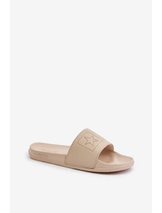 Pěnové Dámské Pantofle Big Star OO274043 Béžové