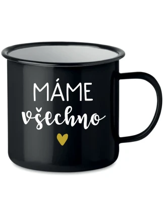 MÁME VŠECHNO - černý plecháček 350 ml