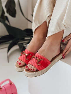 Dámské žabky MISSWAVE červené FashionStreet ZY0948