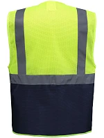 Yoko HVW 820 Hi-Vis síťovaná bezpečnostní vesta 79.W820 hi vis yellow/navy Yoko HVW 820 Hi-Vis síťovaná bezpečnostní vesta 79.W820 hi vis yellow/navy