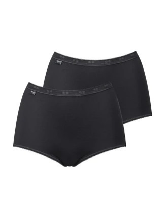 Sloggi 10043769 Basic+ Maxi 2P barva:0004-black Sloggi 10043769 Basic+ Maxi 2P barva:0004-black