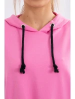 Šaty s kapucí ve světle růžové barvě Šaty s kapucí ve světle růžové barvě