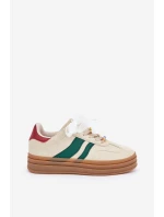 Dámské Tenisky S Výšivkami Béžové Jariana