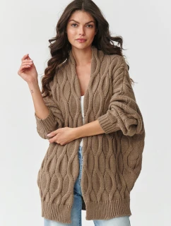 Svetr na zapínání model 217408 Makadamia