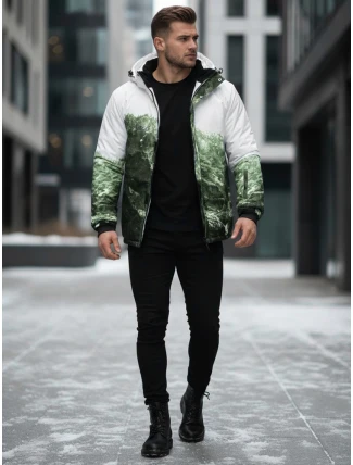 Pánská zimní lyžařská bunda zelená FashionStreet TX5126