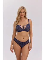 Kalhotky Gaia GFB 1366 Catherine, brazilský střih, tmavě modré, velikosti S–4XL Kalhotky Gaia GFB 1366 Catherine, brazilský střih, tmavě modré, velikosti S–4XL