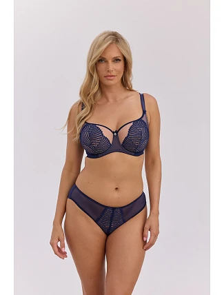 Kalhotky Gaia GFB 1366 Catherine, brazilský střih, tmavě modré, velikosti S–4XL Kalhotky Gaia GFB 1366 Catherine, brazilský střih, tmavě modré, velikosti S–4XL