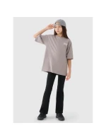 Dívčí tričko oversize s potiskem 4F 4FJRSS25TTSHF2586-83S Dívčí tričko oversize s potiskem 4F 4FJRSS25TTSHF2586-83S