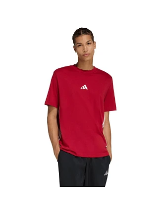 Pánské tričko adidas Essentials 3-Stripes červené KD4865 pánské Pánské tričko adidas Essentials 3-Stripes červené KD4865 pánské