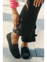 Dámské semišové mokasíny Big Star RR274948 Černé